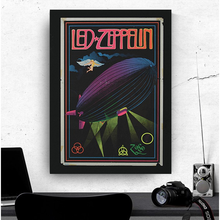 "Led Zeppelin, Mothership 2" Poster Kayu (30x22)