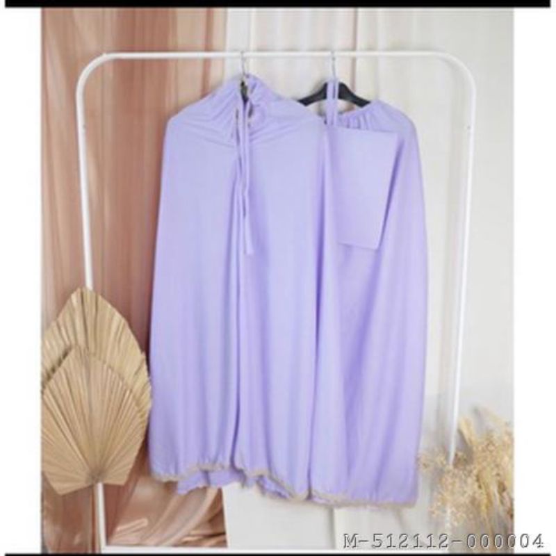 MUKENA DEWASA RENDA POLOS HYGET VYLI-139Variasi：NAVY, MILO, HITAM, COKSU, MUSTARD, MAROON, HIJAU ARM