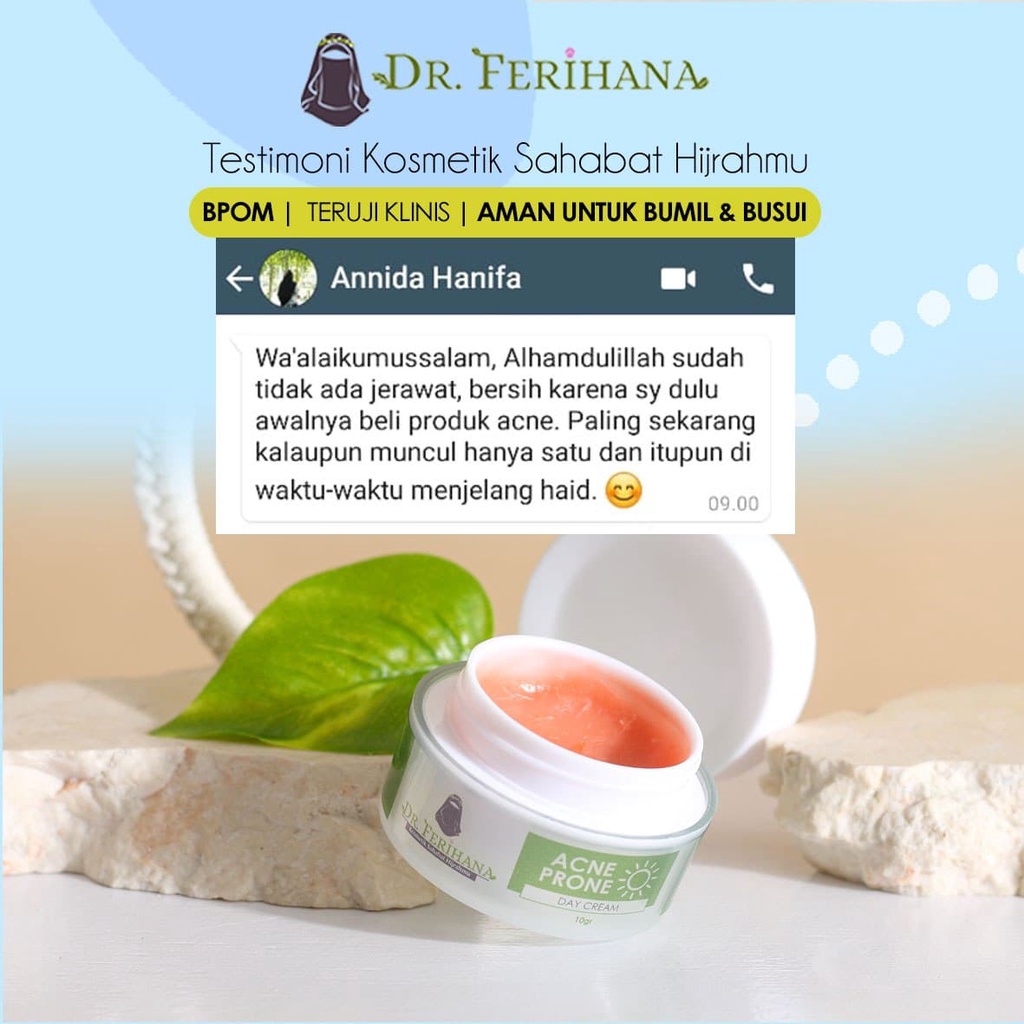 Paket Ekonomis Anti Jerawat dr. Ferihana Cosmetics &amp; Skincare Rangkaian Paket Perawatan Wajah untuk Kulit Berminyak Berjerawat Ringan Sedang sampai Meradang Bernanah BPOM LPPOM HALAL MUI
