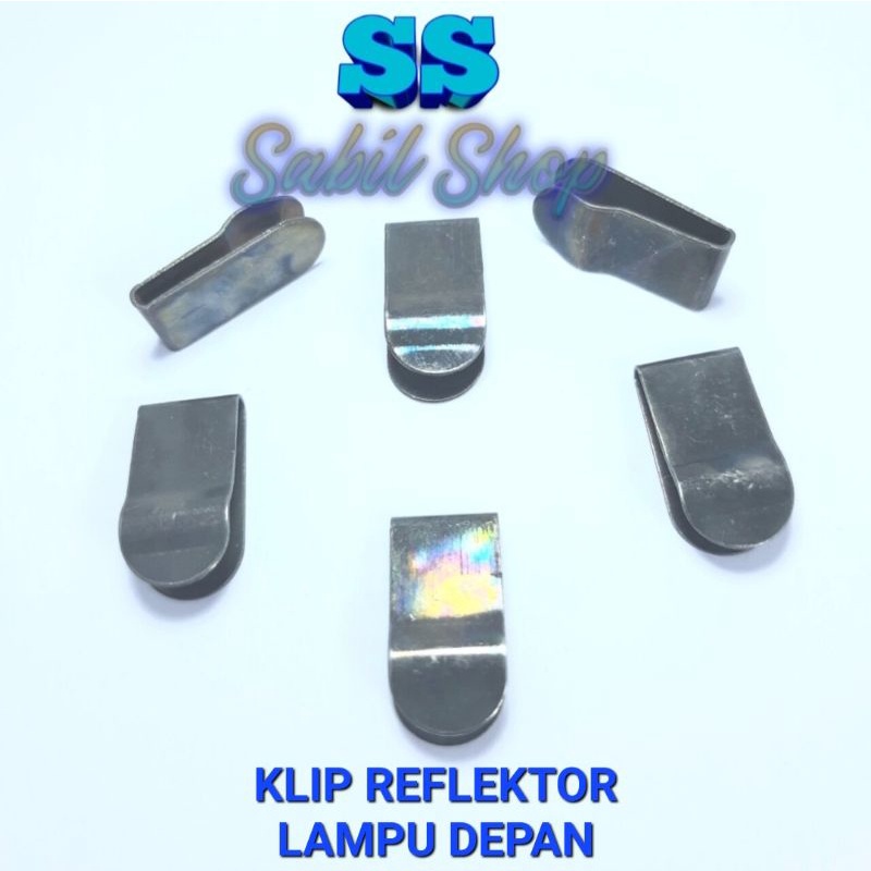 2 PCS KLIP REFLEKTOR LAMPU MOTOR HONDA PLAT JEPIT LAMPU HONDA KLIP REFLEKTOR LAMPU DEPAN BEAT VARIO SCOOPY