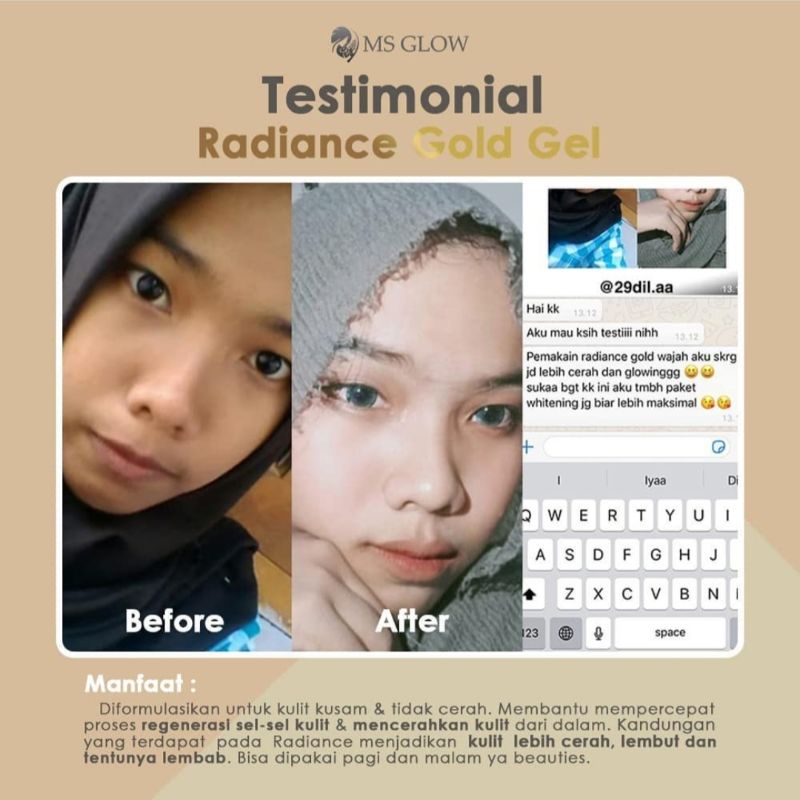 (Original 100%) Ms Glow Radiance Gold / Radiance Gold Ms Glow