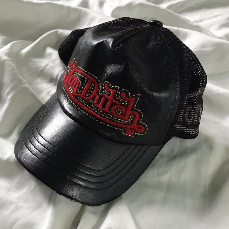 Topi Von Dutch original black trucker hat cap