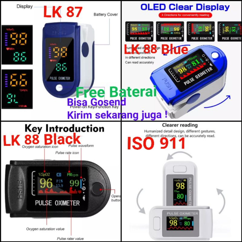 OXIMETER FINGER LK 87 LK 88 LK 89 OXIMETER PULSE OXYMETER OXIMETER FINGGERTIP FREE BATERAI