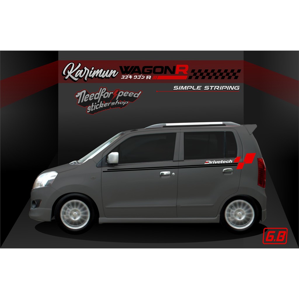 STRIPING STICKER KARIMUN WAGON R