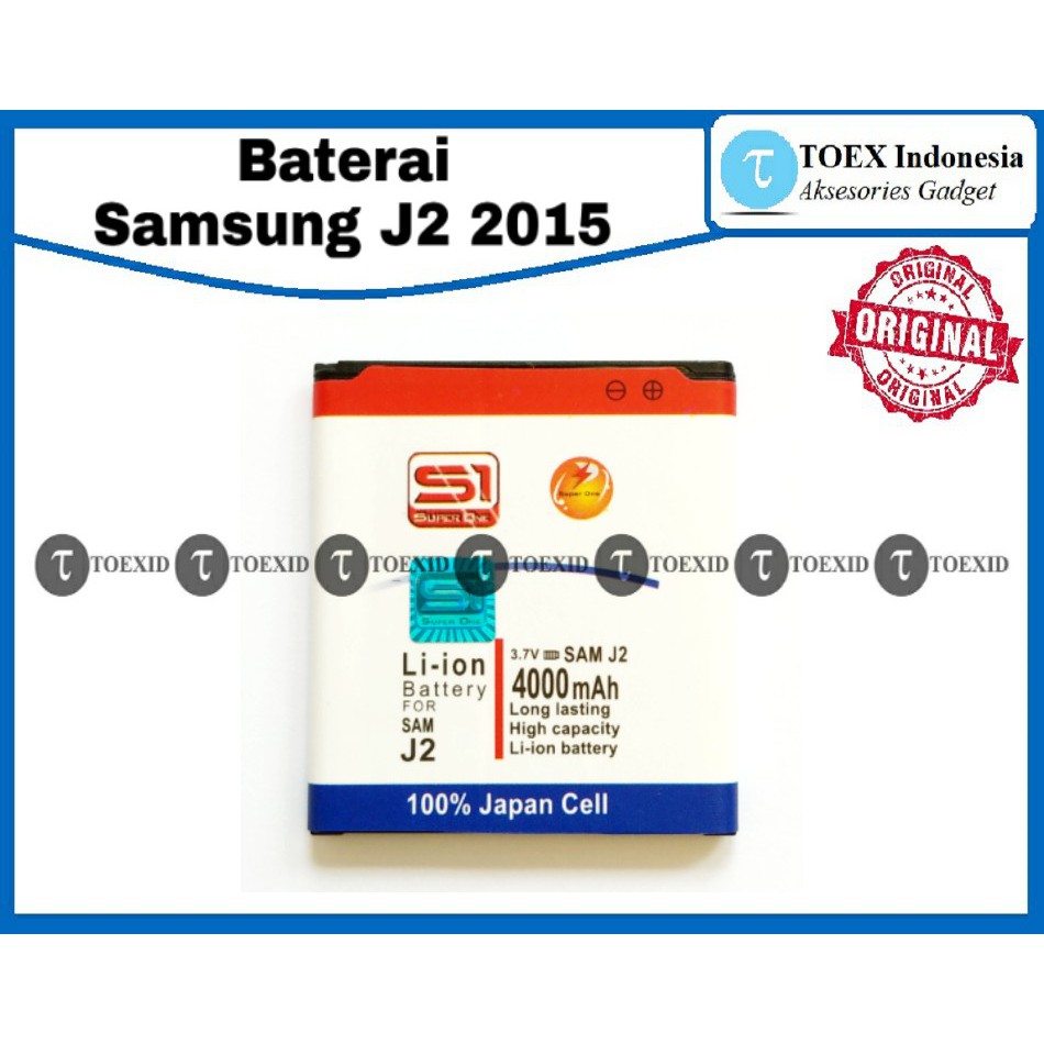 Baterai Samsung J2 2015 J200 - Batre Batrai Double Power IC - Super One Original