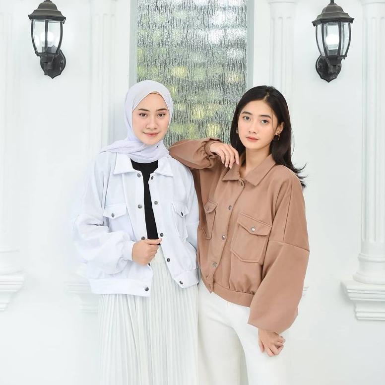 Olin Jaket Button Jaket Wanita