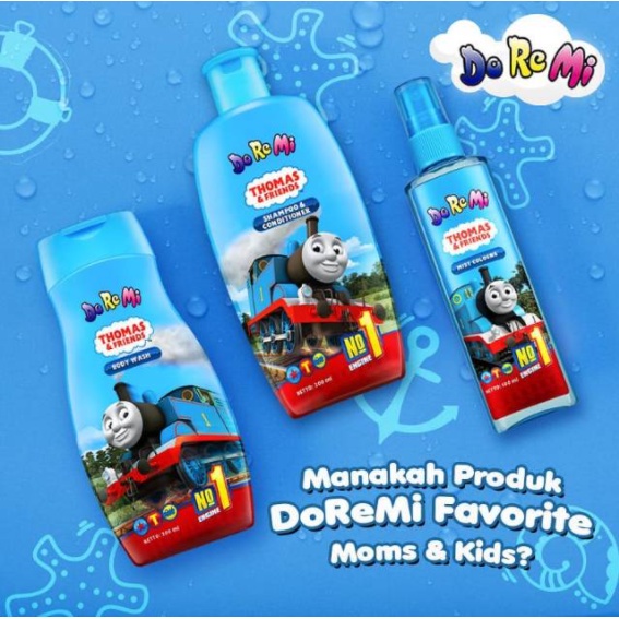 Doremi Kids Nussa  Hair &amp; Body Wash / Shampoo Hijab Parfum Anak Cologne Handwash Sabun Cuci Tangan
