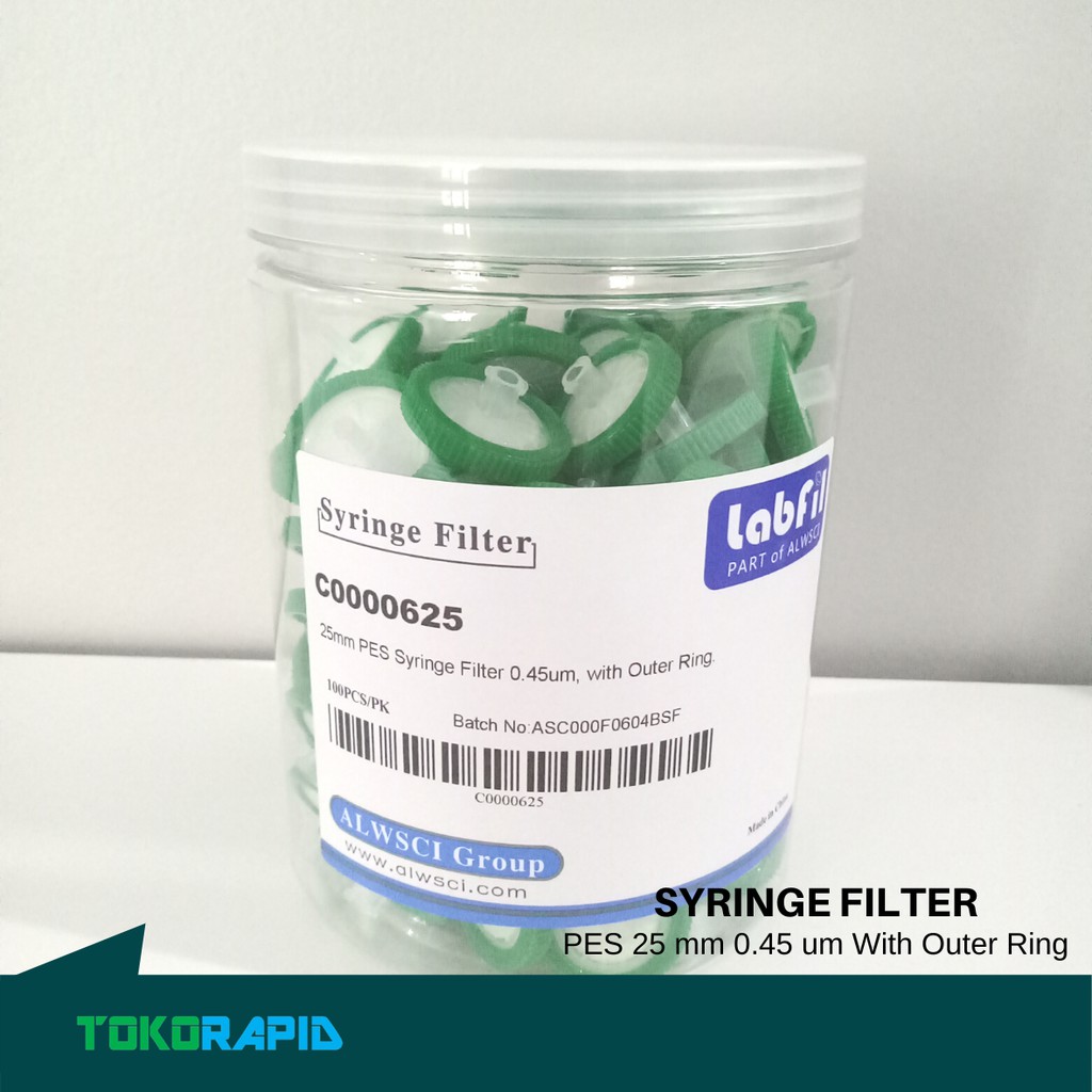 Filter Syringe PSE 0.45 mikron Diameter 25 mm