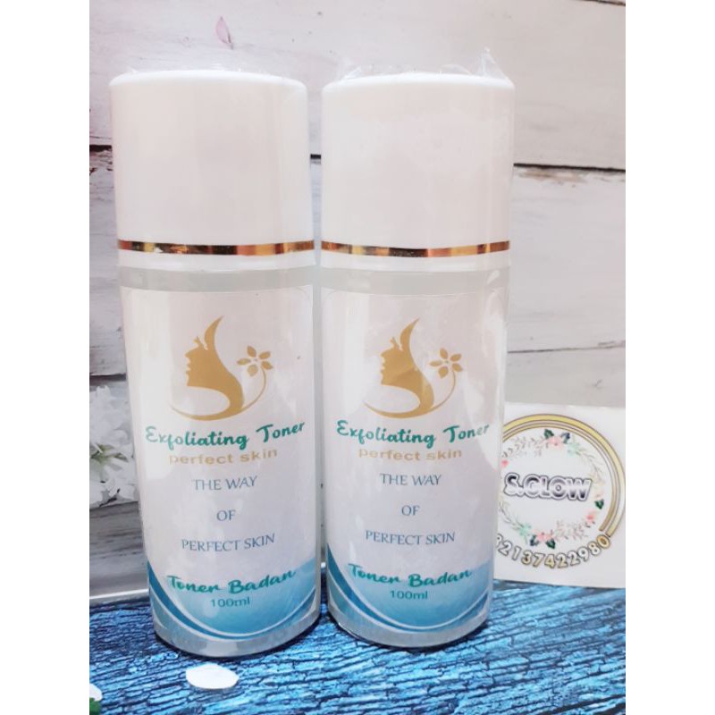 COD (TERMURAH) EXFOLIATING TONER PENGELUPASAN TONER KELUPAS TONER PEMUTIH BADAN