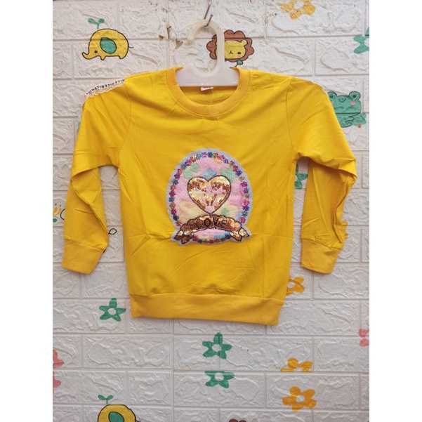 Sweater anak cewek perempuan Love usia 2-6 tahun