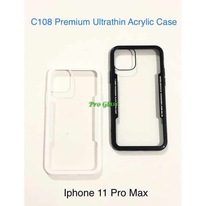 C108 Iphone 11/ Iphone 11 PRO/ Iphone 11 PRO MAX Ultrathin Glass SIlicone Premium Case Softcase