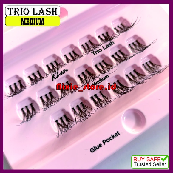 Eyelash Extension Bulumata tanam TRIO LASH RIngan Natural Kulaitas Export