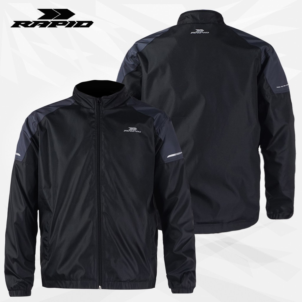 Jaket motor murah RAPID  FORTUNE pria parasit premium jacket reflektif coach jaket zipper