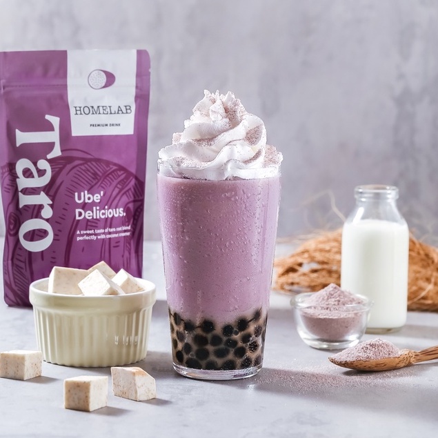 

Bubuk Minuman Taro / Ube Latte Premium Powder 200G hos