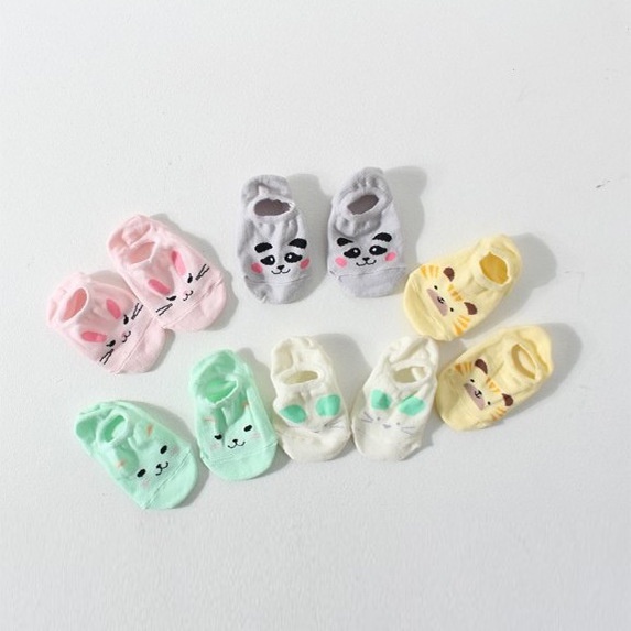 GO! KK712 Kaos kaki anak bayi motif anti slip baby socks Kaus kaki karakter hewan