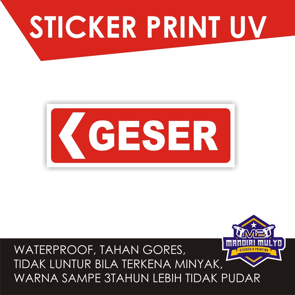 

STICKER SIGN GESER KIRI