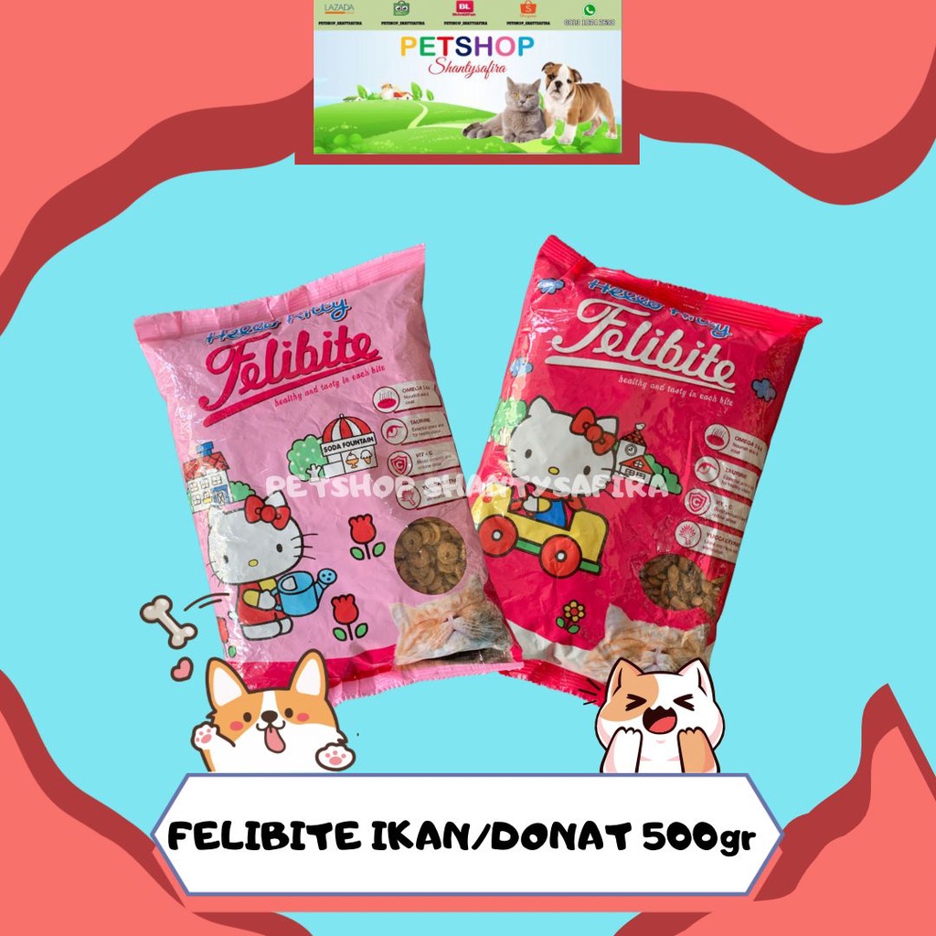 FELIBITE DONAT / IKAN FRESHPACK 500 GR MAKANAN KUCING MURAH