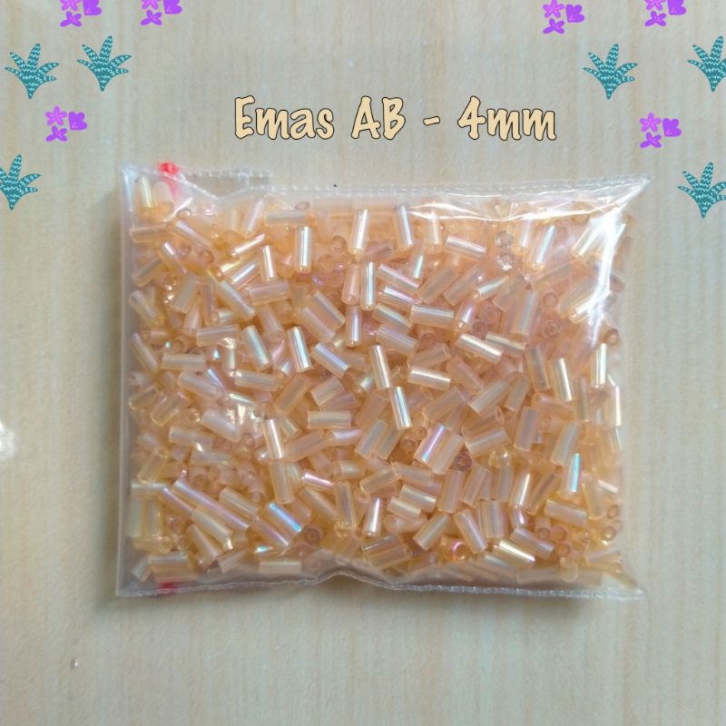 Mote Manik Payet Bambu Panjang Ukuran 6-7mm - 10 Gram