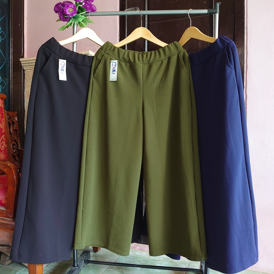 All Size REMAJA JUMBO BB 50 s.d.99kg L/XL -5XL Ada ✔ KULOT PAHA LONGGAR | Warna Cantik/Saku KANAN-KIRI/Bahan MELAR NYAMAN Bisa COD celana panjang wanita/xxxl/crepe/boho/original