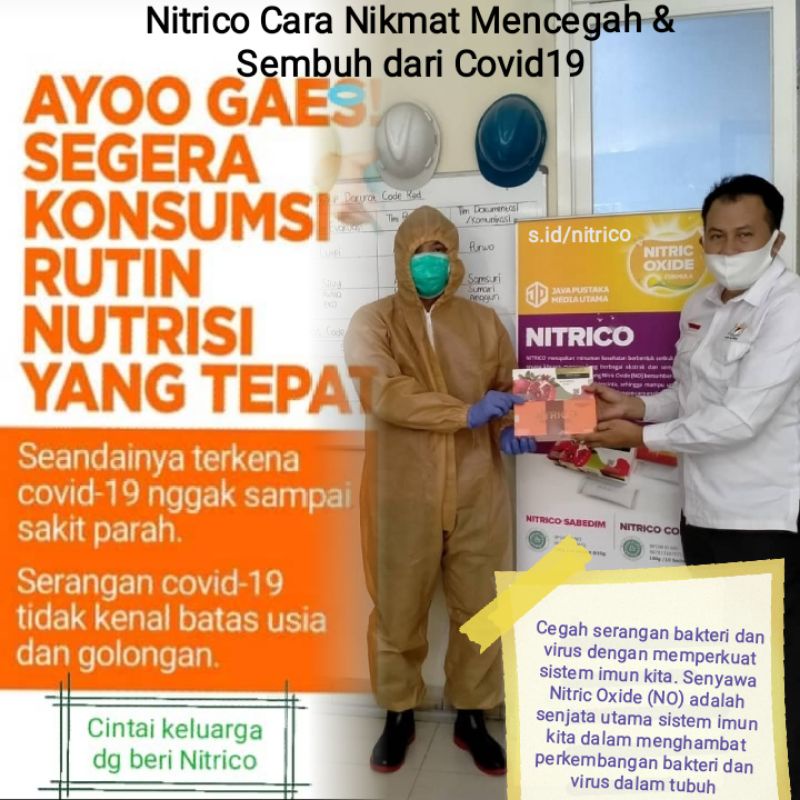 Nitrico Nitric oxide Cara Nyaman melawan Covid19 dll