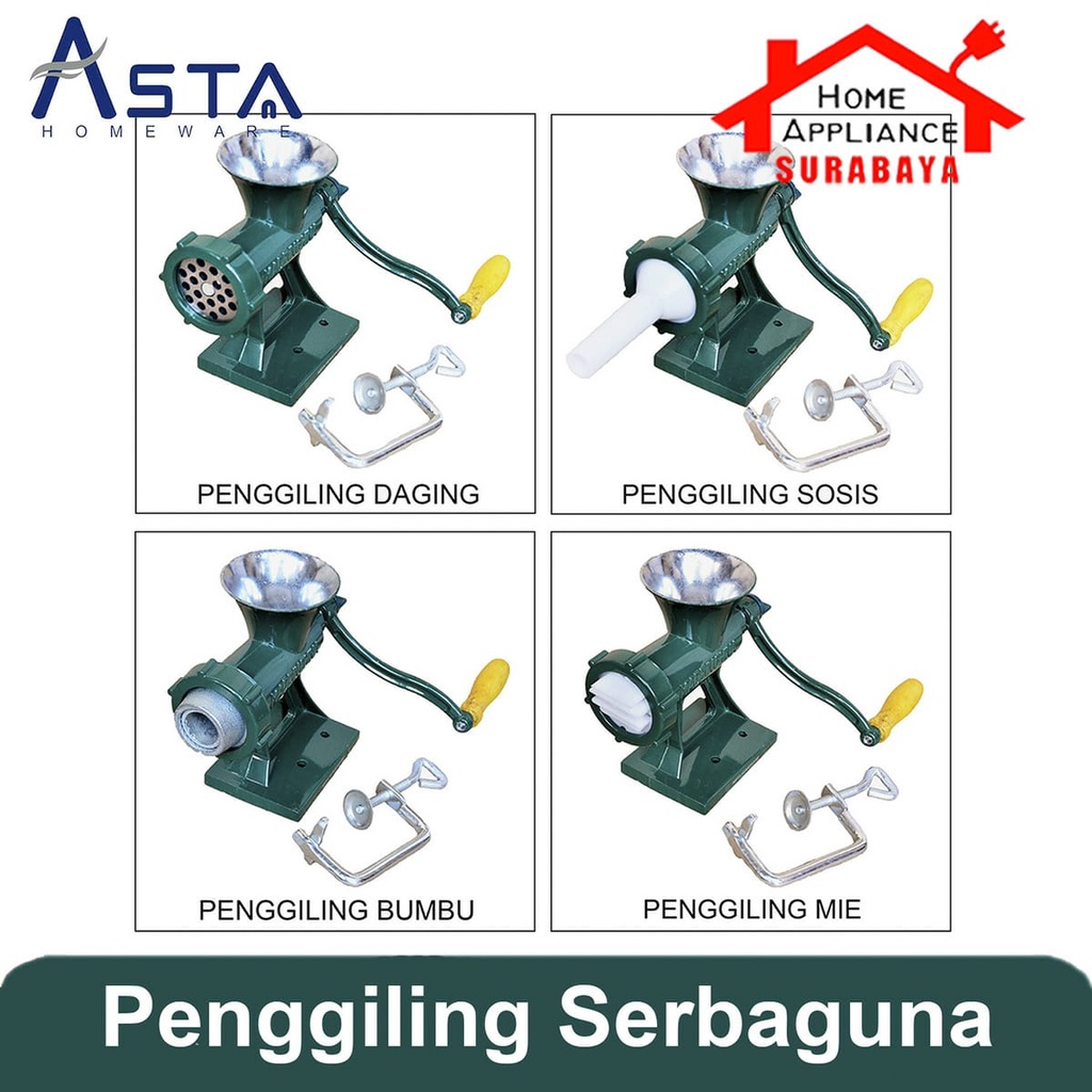 Alat Penggiling Gilingan Daging Serbaguna Meat Mincer NO 6 Asta ASMU-01 ASMU 01