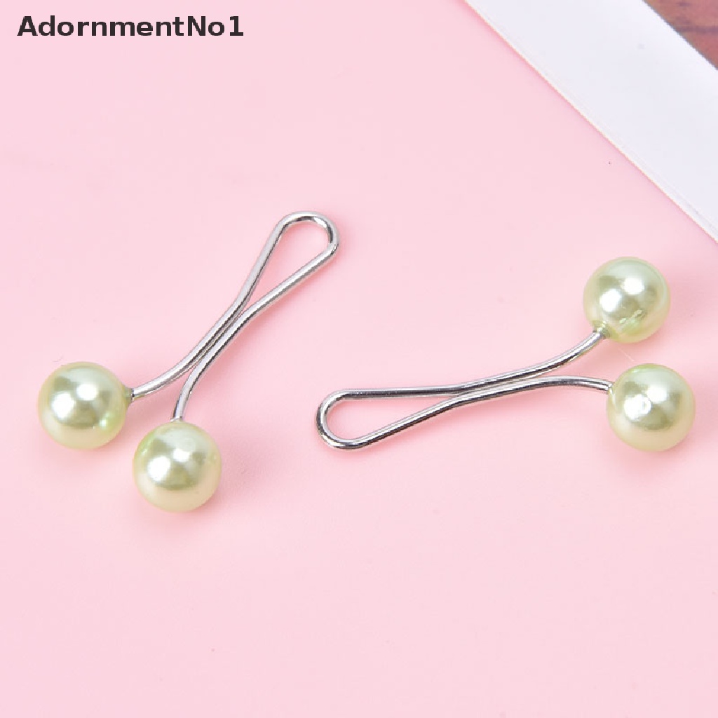 (AdornmentNo1) 12pcs / Set Bros / Pin Aksen Mutiara Imitasi Untuk Aksesoris Scarf / Hijab Wanita