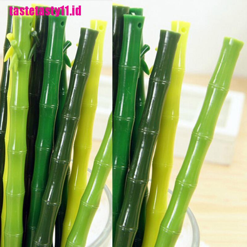 2 Pcs Pena Bolpoin Bahan Bambu Untuk Aksesoris Kantor