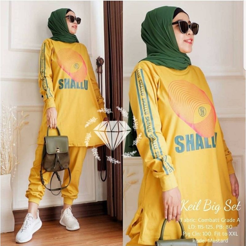 SET CELANA SHALU KEIL, BABYTERRY, GAMIS HIJAB MUSLIM, SETELAN