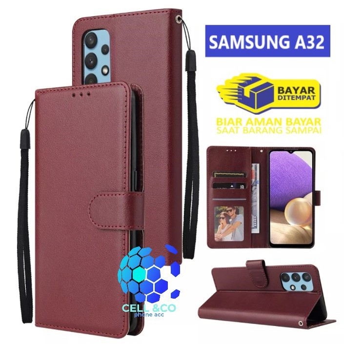 Flip cover SAMSUNG A32 NEW 4G Flip case buka tutup kesing hp casing flip case wallet