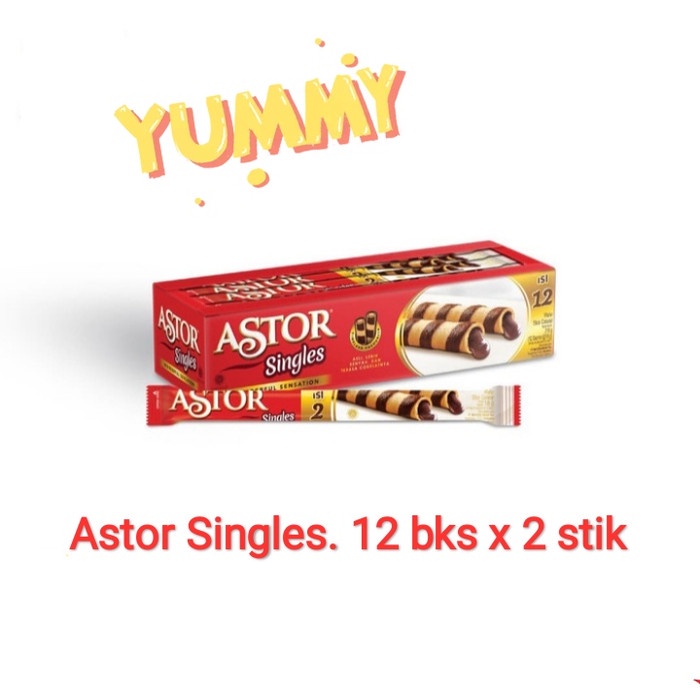 

Wafer-Biskuit- Astor Singles 12 Pcs X 18 Gram -Biskuit-Wafer.