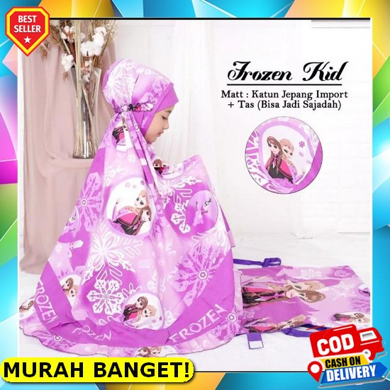 Mukena Anak Edisi Lebaran Terusan Set Sejadah Cantik Murah Bordir J4V0 Model Terbaru Sekarang Kekini