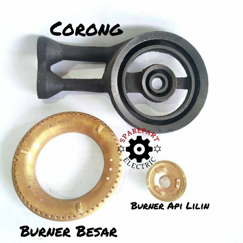 CORONG + BURNER BESAR 1SET KOMPOR GAS COR SANKEN PHILIPS TURBO MODEL HOCK