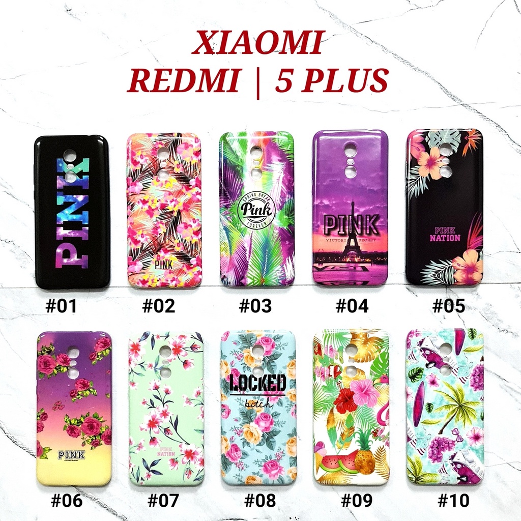 XIAOMI REDMI 4A 4X 5A 5 5 PLUS REDMI NOTE 4 4X 5A 5A PRIME 5 5 PRO | PINK NATION Soft Case Floral