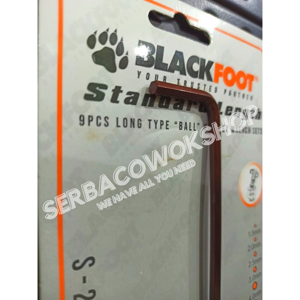 Blackfoot Kunci L Satuan Extra Long No 4 Mm Flat Hex Key Satuan S2 Material Termurah Berkualitas