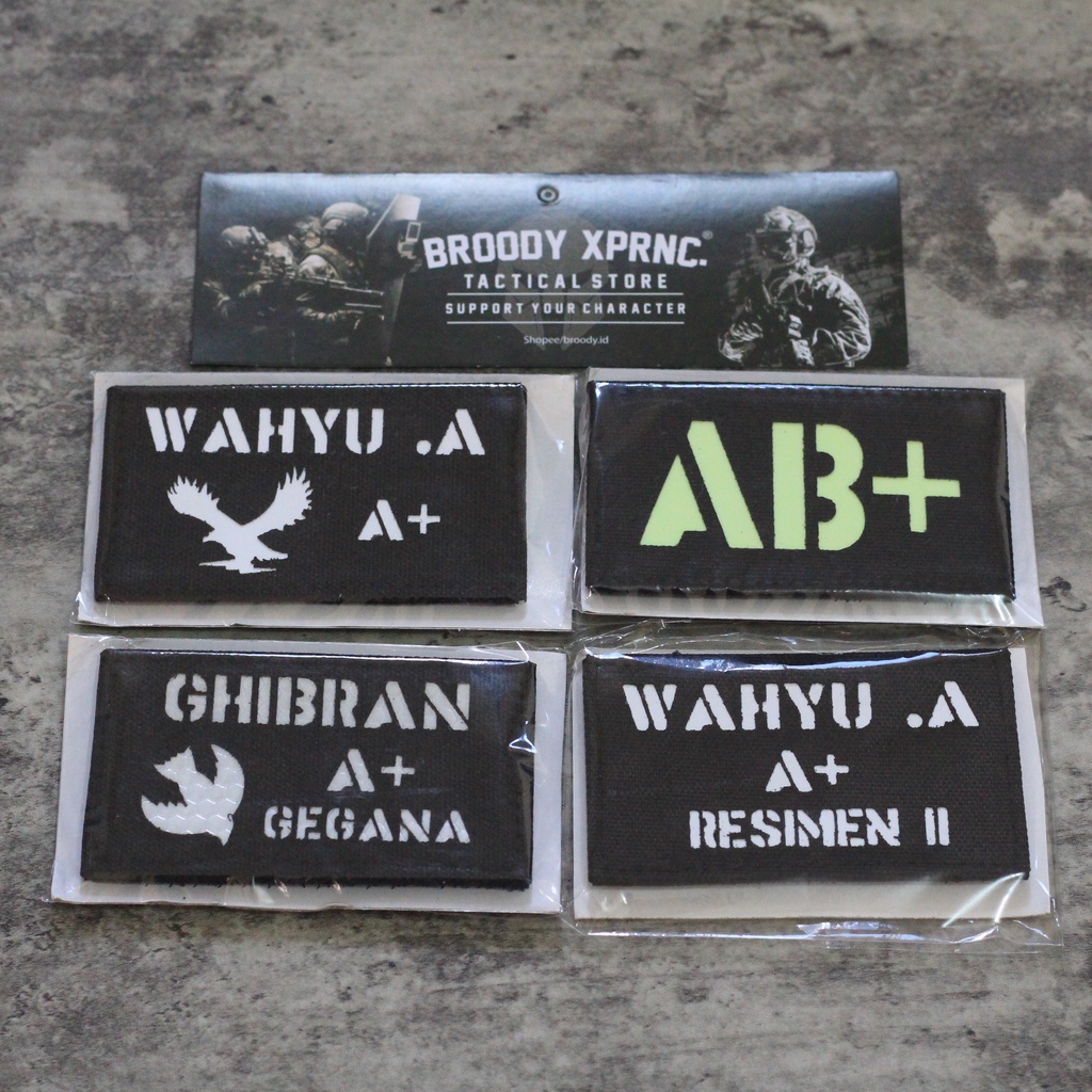

Patch Laser ID Custom/ Patch Bodyvest /Name tag