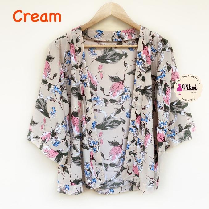 Floral Outer / Luaran Bunga / Cardigan motif murah / Kimono ikat bunga