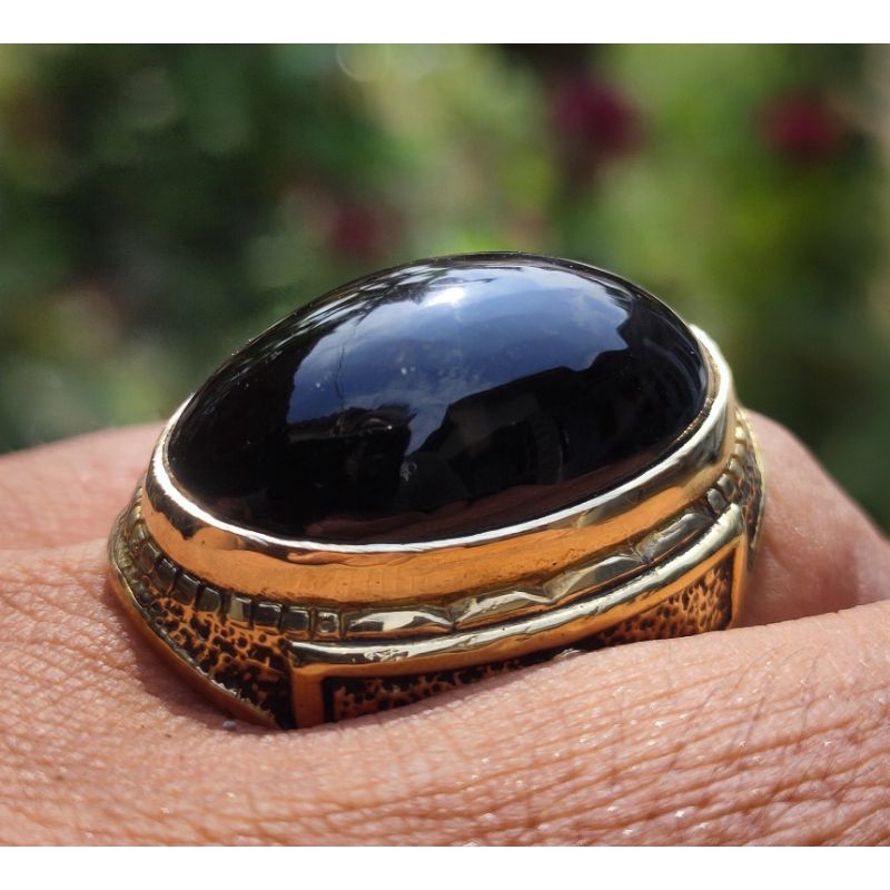 Cincin Batu Akik YAMAN WULUNG API BATURAJA Asli batu alam bukn sintetis dayed satam giok bacan garut