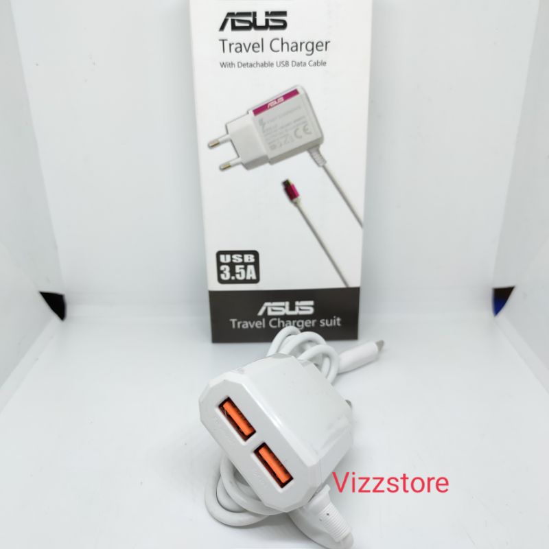 Charger Brand 2 USB 3.5A Micro USB Xiaomi Samsung Oppo Vivo Asus Lenovo