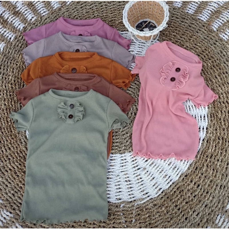 Kaos Anak Atasan Rajut Angelina Knit 2-5 Tahun nabLfashion