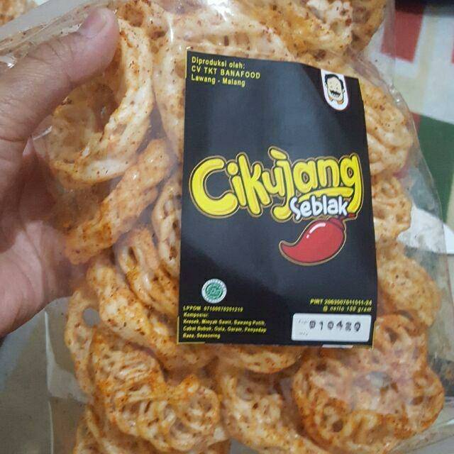 Kerupuk seblak cikujang pedas 100 gram