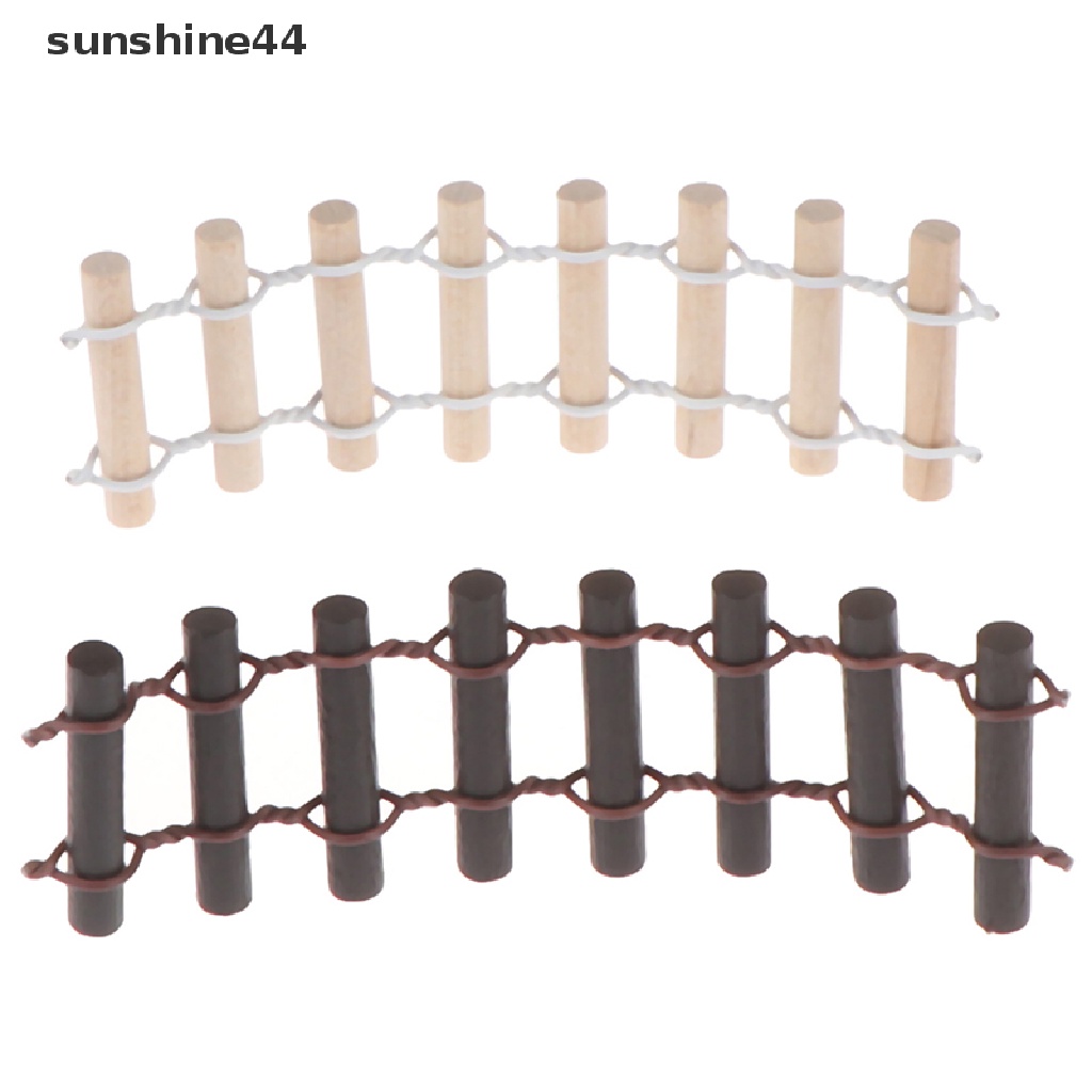 Sunshine 2Pcs Pagar Pembatas Mini Ukuran 10x3cm Untuk Dekorasi Taman