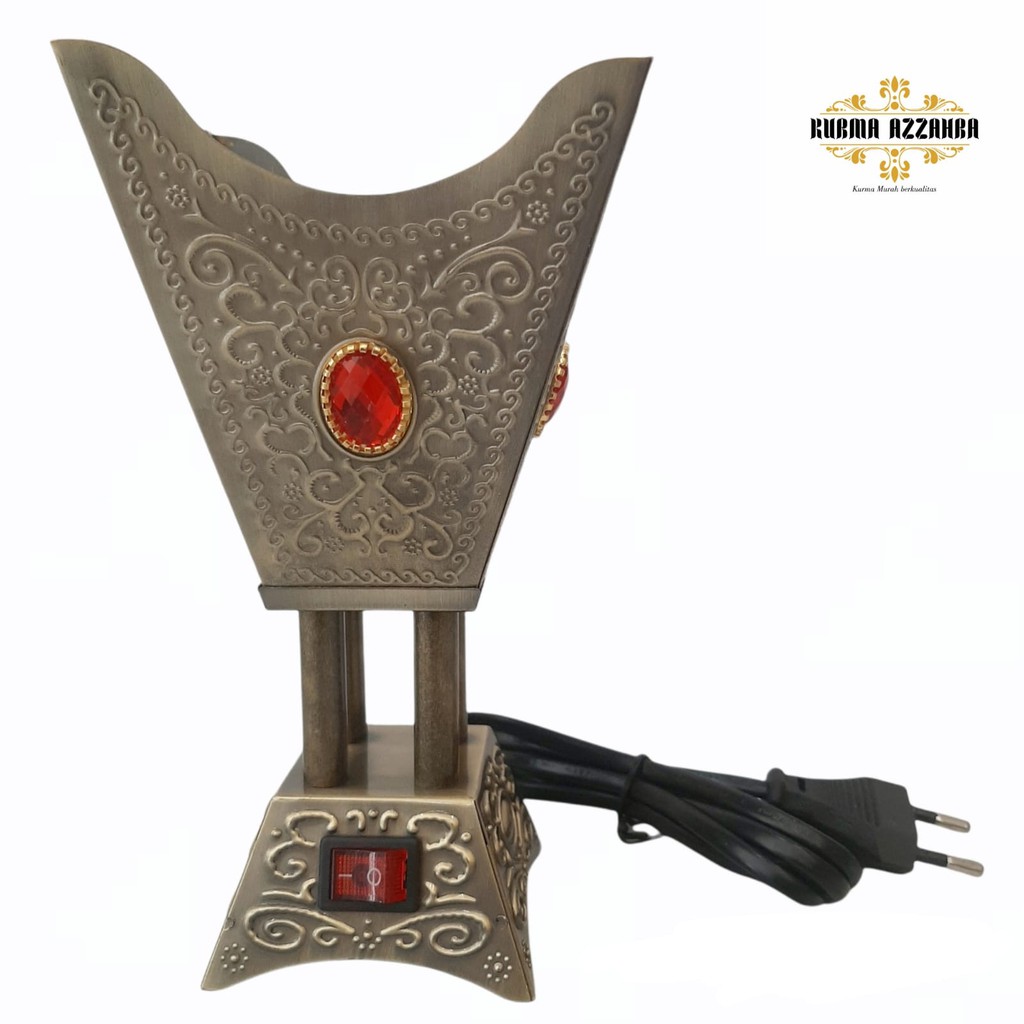 Prapen Elektrik / Incense Burner / Tempat Pembakar Dupa Elektrik Motif Permata