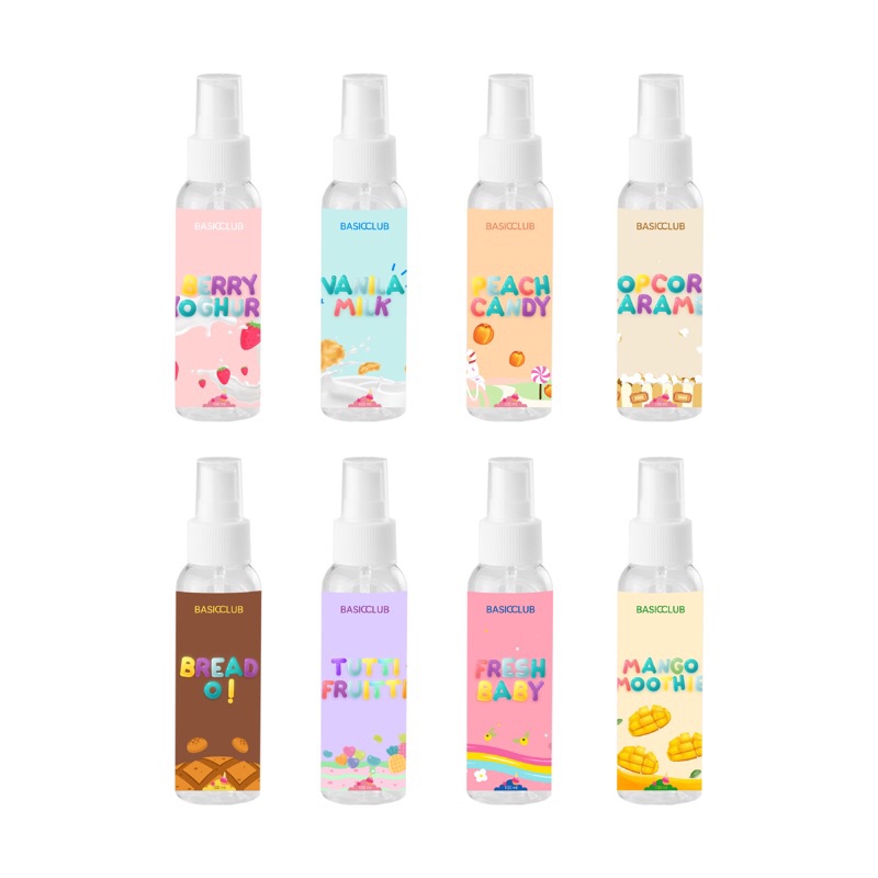 Basicclub Bodymist 100ml - Parfum Murah BPOM Basic Club Body Mist | LAFALOVA x VICHIRA Roll On 6ml Inspired Parfume