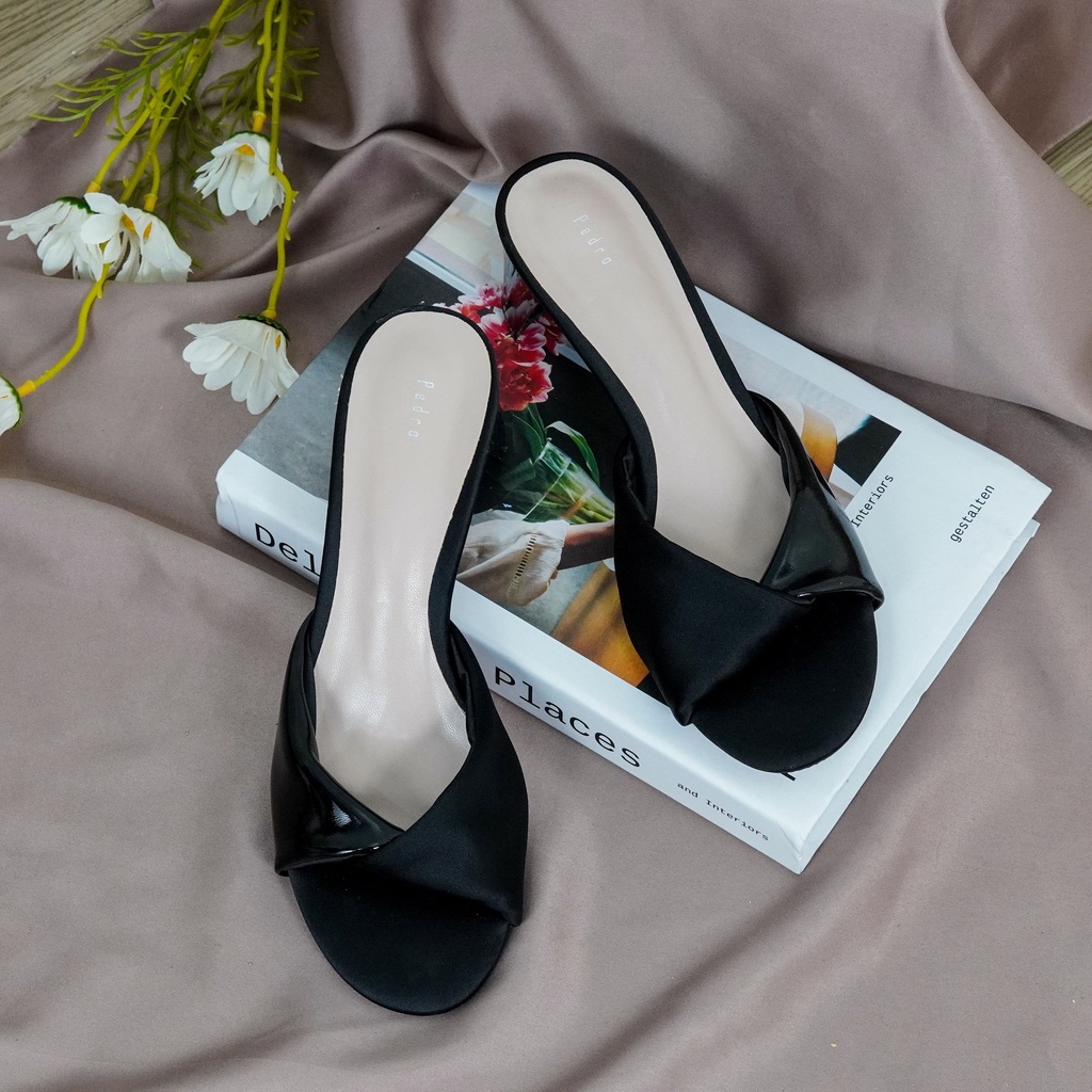 Sendal / Sandal Heels Tinggi 5cm Elegant Untuk Kerja Kantoran Pesa Kondangan PD 30 - Dailyshoes_id