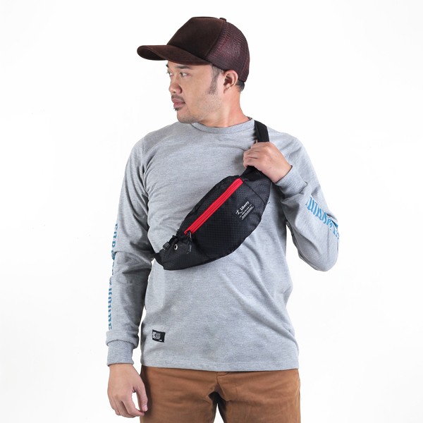 Waistbag cowok tas selempang mini pria keren tas pinggang TSP 31