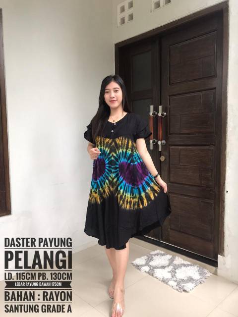 Daster Jumbo Daster Payung Pelangi Daster Busui Friendly Daster Temurah COD Free Ongkir Batik Ozila