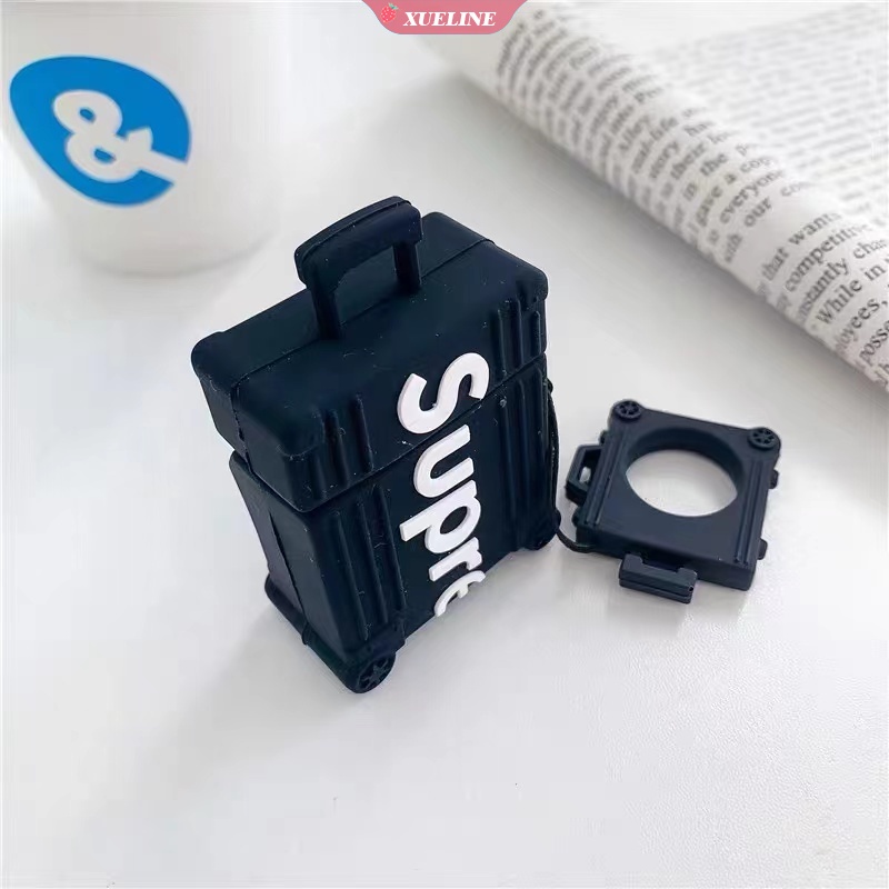 Casing soft Case Silikon Motif Kartun Supreme Untuk AirPods 1 / 2 / 3 Pro