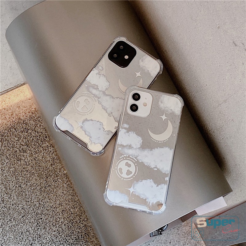 Soft Case Tpu Motif Langit Berbintang Untuk iPhone 11 12 13 Pro Max 7Plus 8Plus X XR XS Max SE 2020