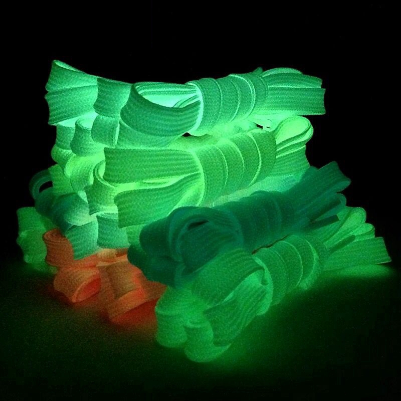 Luminous Shoelaces Athletic Sport Flat Canvas Shoe Laces Glow In The Dark Night Fluorescent Shoelace Shopee Indonesia