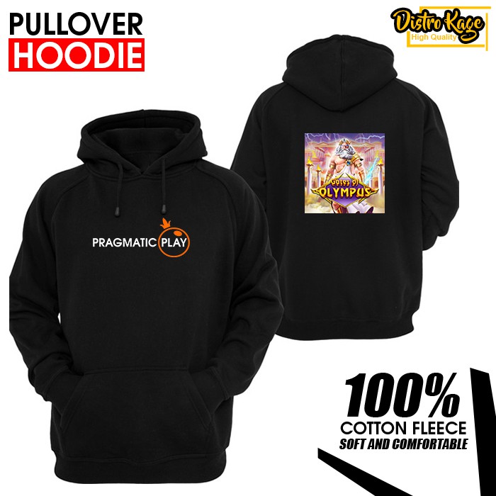 Jaket Hoodie DB Pragmatic Play Gates Of Olympus Game SLot Sweater Dewasa Unisex Distro Kage Fleece